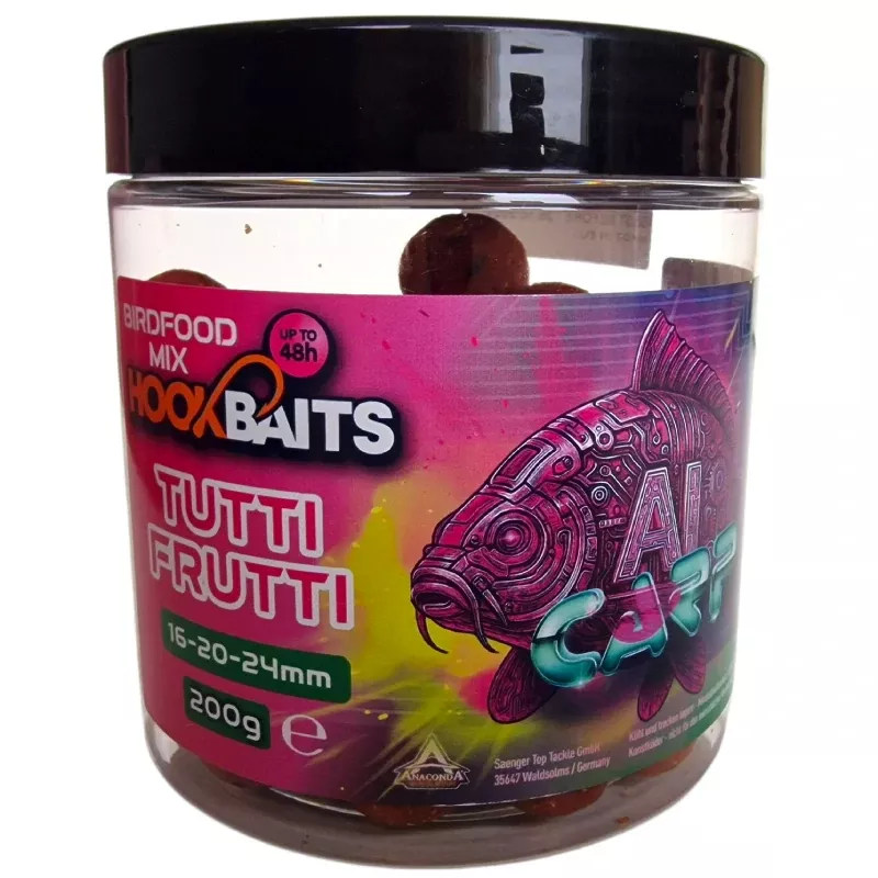 Anaconda nástraha AI Carp Hookbaits Bird Food 200g 16/20/24mm Tutti Frutti