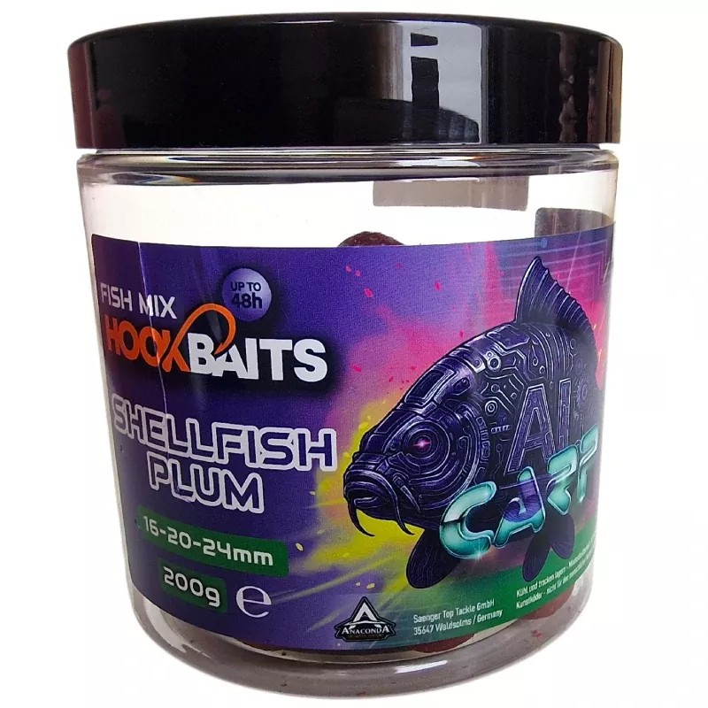 Anaconda nástraha AI Carp Hookbaits Fish Mix 200g 16/20/24mm Shellfish Plum