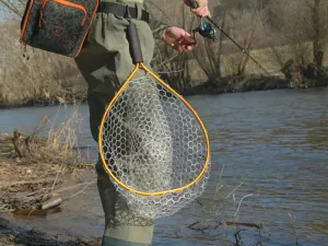 Pstruhový podberák Delphin SoftLUX mäkká sieť