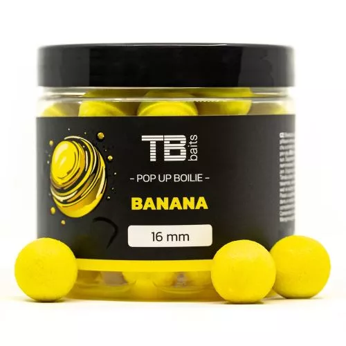 TB Baits Plovoucí Boilie Pop-Up Banana + NHDC 65 g