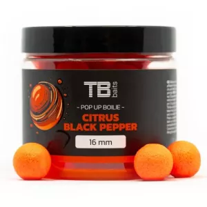 TB Baits Plovoucí Boilie Pop-Up Citrus - Black pepper + NHDC 65 g | 12 mm, 16 mm