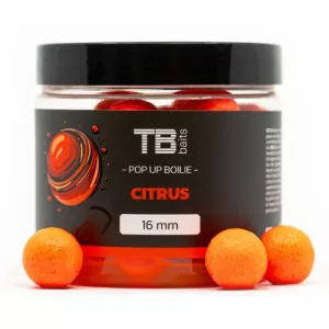 TB Baits Plovoucí Boilie Pop-Up Orange Citrus + NHDC 65 g | 12 mm, 16 mm