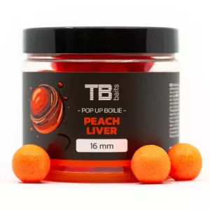 TB Baits Plovoucí Boilie Pop-Up Orange Peach Liver + NHDC 65 g 16 mm