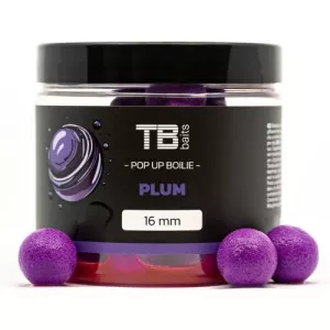 TB Baits Plovoucí Boilie Pop-Up Plum + NHDC 65 g | 12 mm, 16 mm