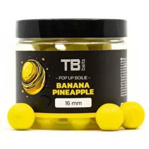 TB Baits Plovoucí Boilie Pop-Up Yellow Banana Pineapple + NHDC 65 g | 12 mm, 16 mm