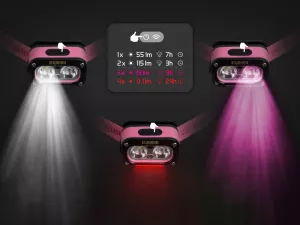 Čelová lampa Delphin QUEEN