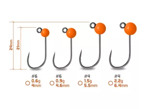 Volfrámový jig Delphin T-AREA BL / 5ks