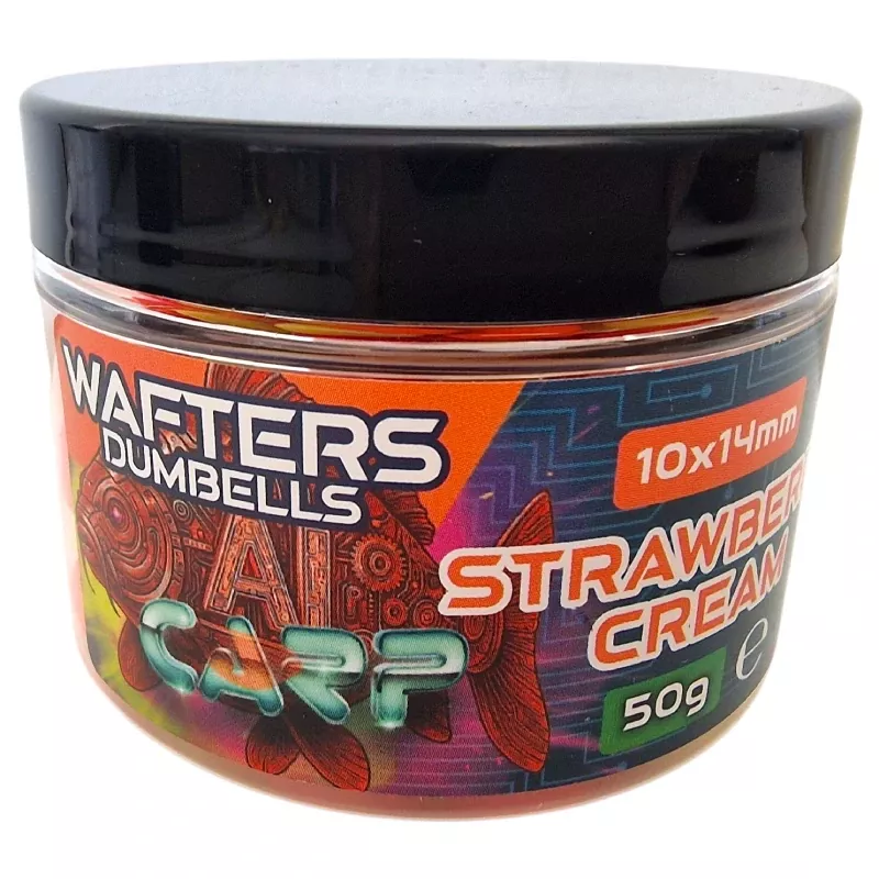 Anaconda Wafter-Dumbells AI Carp Bird Food Mix 50g 10x14mm Strawberry Cream
