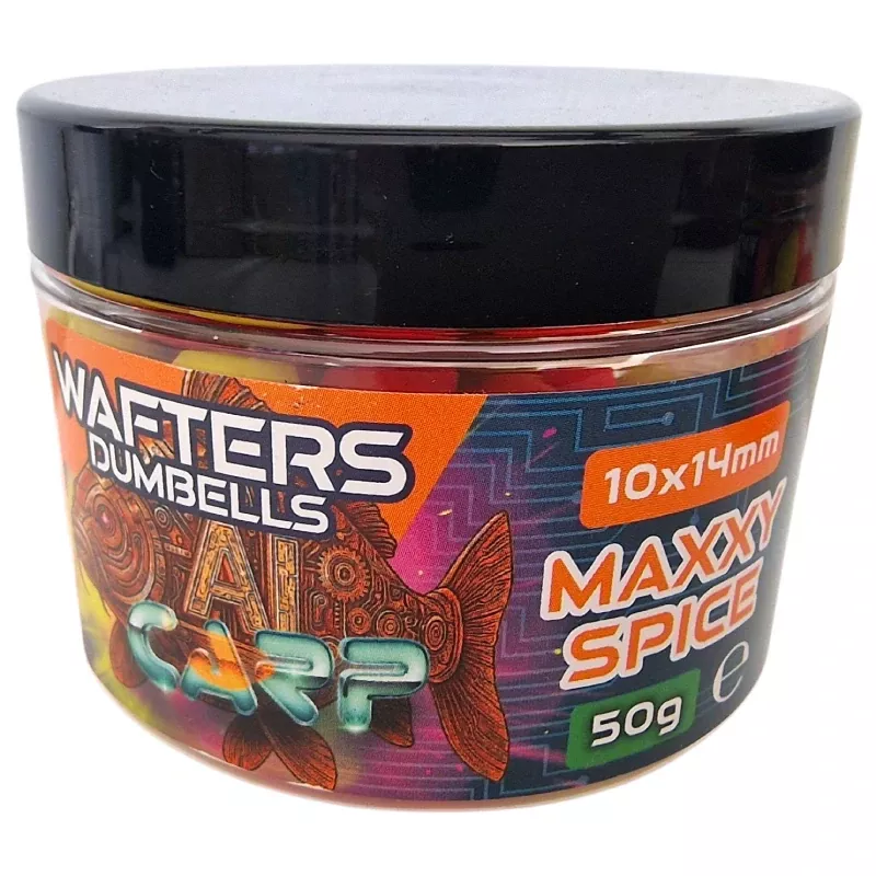 Anaconda Wafter-Dumbells AI Carp Fish Mix 50g 10x14mm Maxxy Spice
