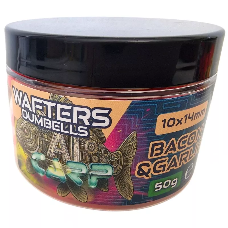 Anaconda Wafter-Dumbells AI Carp Fish Mix 50g 10x14mm Bacon & Garlic