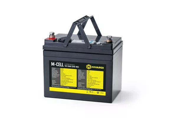 M-CELL LiFePO4 12V 50Ah + 10A nabíječka