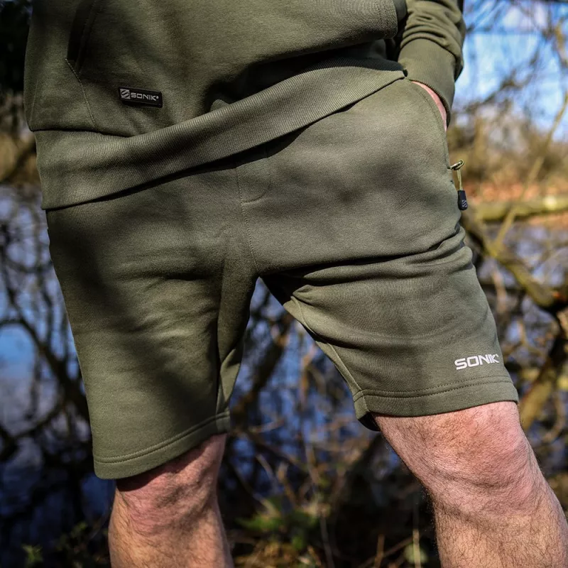 Sonik Kraťasy Green Fleece Shorts XL Posledni kus