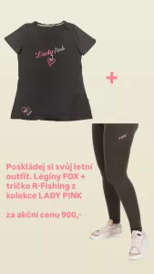 Akční set legíny FOX + tričko R-Fishing 