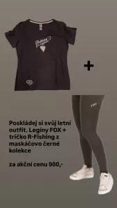Akční set legíny FOX + tričko R-Fishing 
