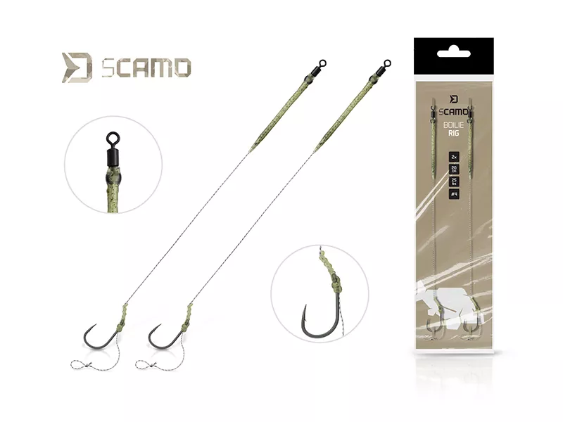 Nadväzec Delphin sCAMO Boilie rig / 2ks