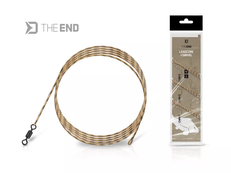 Nadväzec Delphin TheEND Leadcore + Swivel / 3ks