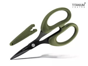 Nožnice s vrúbkami Delphin BladeX Long Titan
