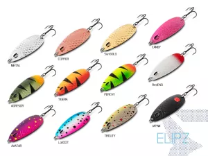 Plandavka Delphin ELIPZ FullSCALE | 12g AGRESOR Hook #2, 12g AVATAR Hook #2, 12g CANDY Hook #2, 12g JAPAN Hook #2, 12g LoliDOT Hook #2, 12g SunGOLD Hook #2, 12g TROUTY Hook #2