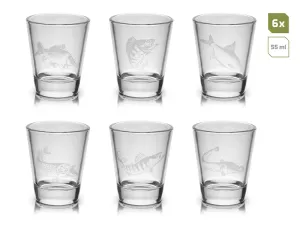 Set sklenených pohárikov Delphin SHOTY 6v1
