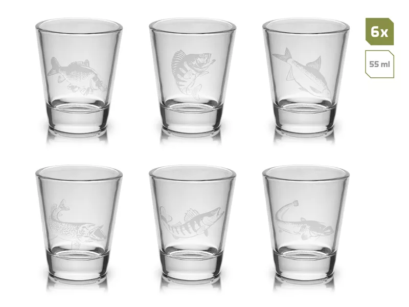 Set sklenených pohárikov Delphin SHOTY 6v1