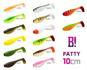 Umelá nástraha BOMB! Fatty / 5ks | 10cm/BOOTY, 10cm/CANDY, 10cm/DISCO, 10cm/TIGERA