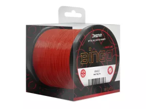 Vlasec Delphin BINGO Matt  Tm. červená | 0,25mm 5,4kg 1200m, 0,25mm 5,4kg 600m, 0,28mm 6,5kg 300m, 0,28mm 6,5kg 600m, 0,30mm 7,4kg 300m, 0,30mm 7,4kg 600m