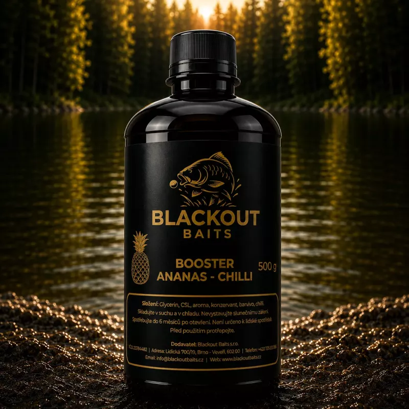 BLACKOUT BAITS - booster ananas - chilli 500ml