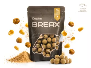 Boilies Delphin BreaX / NutCAKE - Tigrí orech-Scopex-Sladká kukurica/20mm/300g