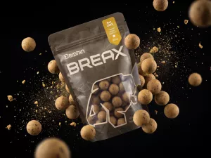Boilies Delphin BreaX / NutCAKE - Tigrí orech-Scopex-Sladká kukurica/20mm/300g