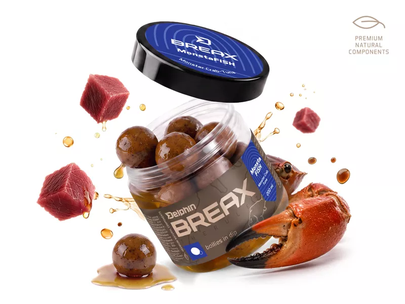 Boilies v dipe Delphin BreaX/MonstaFISH