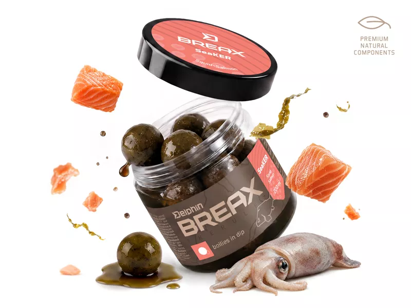 Boilies v dipe Delphin BreaX/SeaKER
