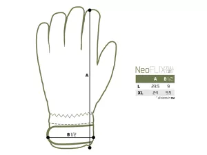 Neoprénové rukavice s výstelkou Delphin NeoFLIX - XL