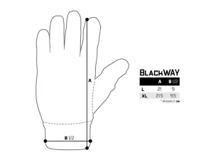 Rukavice Delphin BlackWAY Free