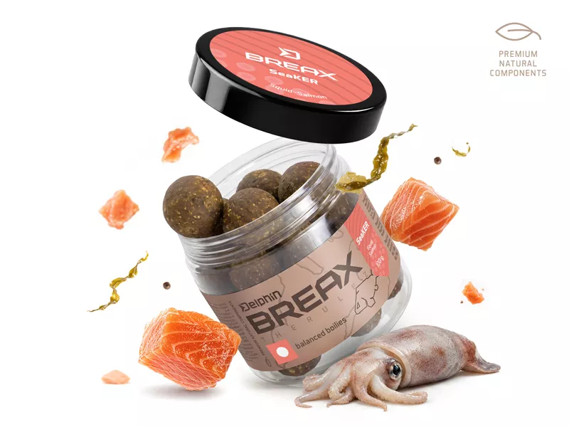 Vyvážené boilies Delphin BreaX/SeaKER