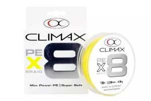 Šňůra Climax 8x vláken 135m žlutá 0,06mm
