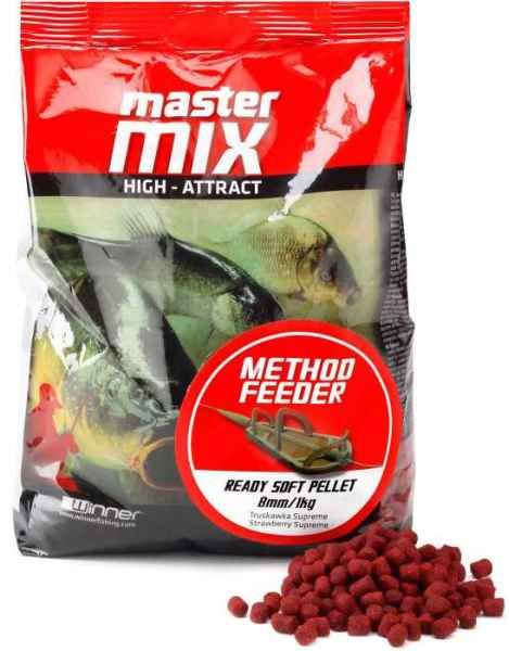 Method Feeder Ready Soft Pellet 8mm / 1kg, měkké pelety Garlic Candy