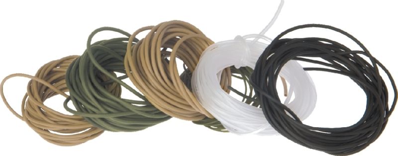 TB Anti-tangle gumová hadička pr. 1,0mm / 3m - barva olivová