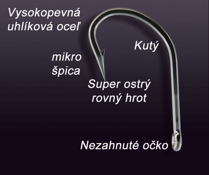 Rybářské háčky kaprové Super Heavy - , velikost 2, 8ks