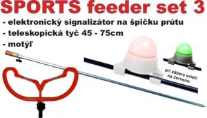 SPORTS Feeder set - signalizátor, stojan + podpěrka AKCIE
