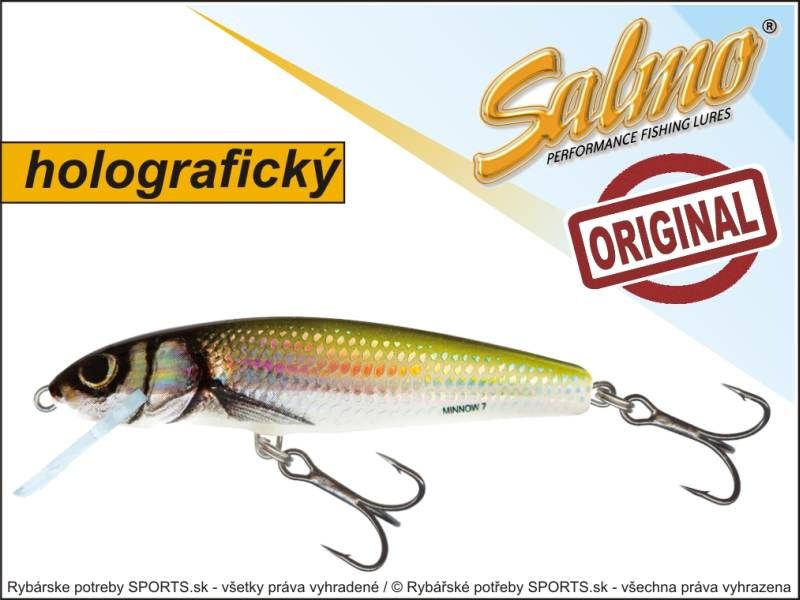 SALMO Wobler Minnow M7S barva HBL