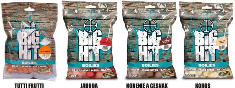 Boilies Big Hit 15mm / 250g Spicy Krill & Garlic