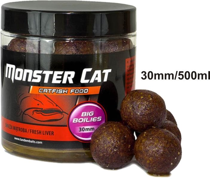 Monster Cat BIG Boilies 30mm/330g Black Halibut