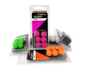 Nástraha - Zig-Balls 14 mm / 6 ks - fluo oranžová