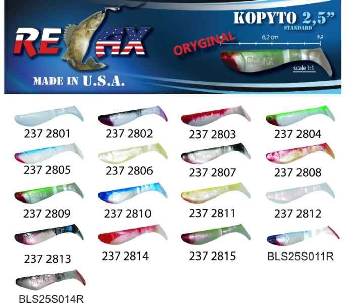 RELAX kopyto RK 2,5 (6,2cm) cena 1ks/bal10ks 2804