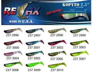 kopyto RK 2,5 (6,2cm) cena 1ks/bal10ks 3007 červený ocásek