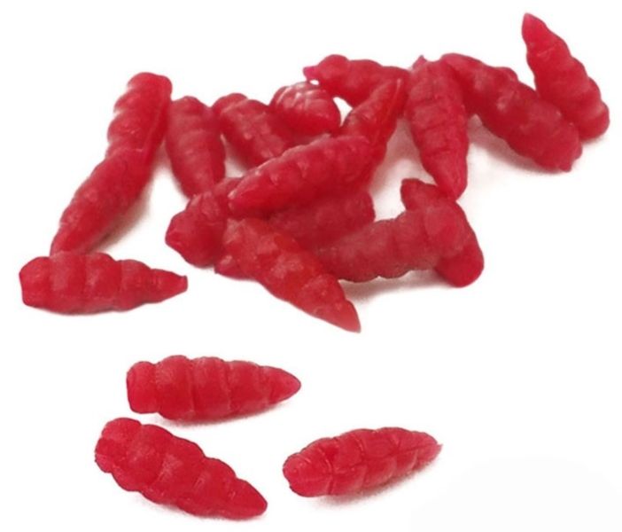 Umělá nástraha - Maggots - plovoucí 25ks S red, 2x5mm