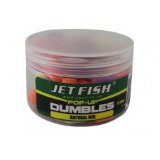 Fluoro pop-up dumbles 11mm : bílý pepř Jet Fish