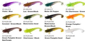 Dipované umělé nástrahy Catfish 75mm / 8ks Chartreuse/Black