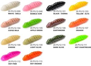 Dipované umělé nástrahy Pupa 30mm / 10ks White