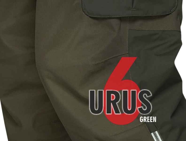 Kalhoty Urus 6 zelené vel.XL